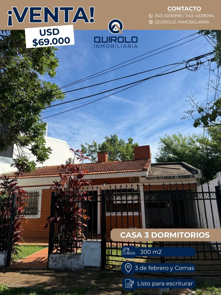 ✅ CASA 2 DORMITORIOS APTA CRÉDITO!  