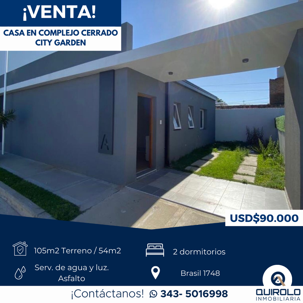 📍Brasil 1748 COMPLEJO CERRADO CITY GARDEN!