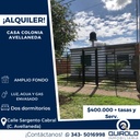 ALQUILER CASA EN COLONIA AVELLANEDA