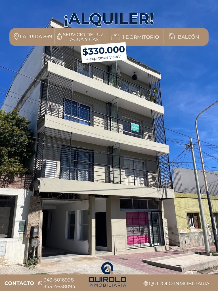 ✅ALQUILER DEPARTAMENTO. 🔑 DEPARTAMENTO DE UN AMBIENTE A ESTRENAR.