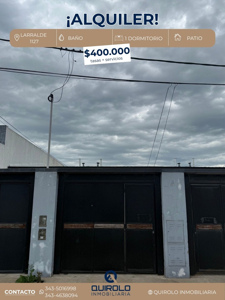 ✅ DEPARTAMENTO EN ALQUILER UN DORMITORIO! 