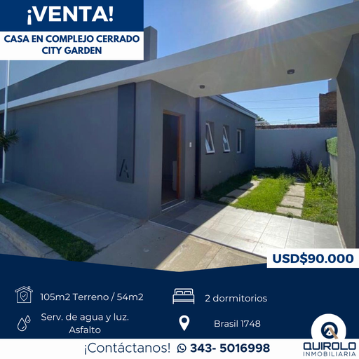 📍Brasil 1748 COMPLEJO CERRADO CITY GARDEN!
