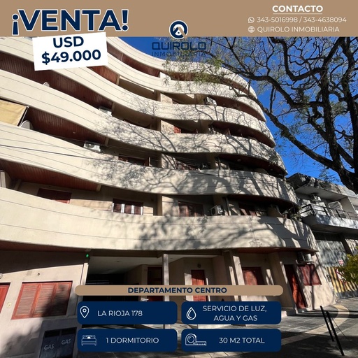 VENTA DEPARTAMENTO CENTRO IDEAL INVERSIÓN!