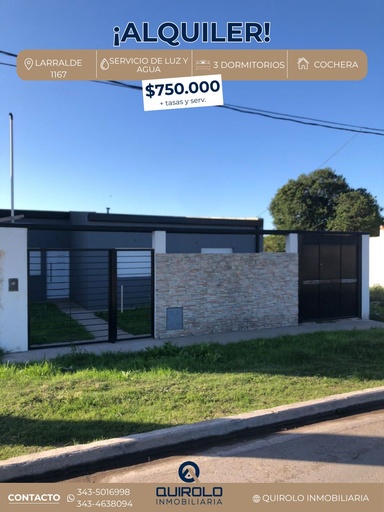 ✅ AMPLIA CASA EN ALQUILER TRES DORMITORIOS!