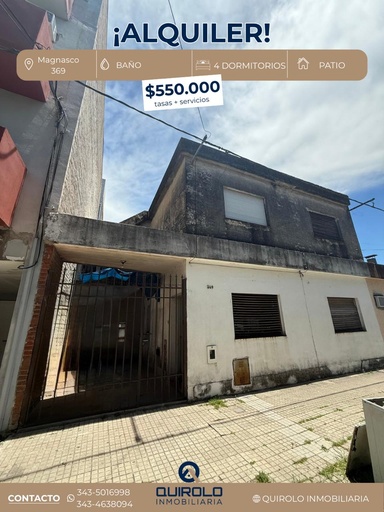 ✅ALQUILER CASA 4 DORMITORIOS A 2 CUADRAS DE ALMAFUERTE 